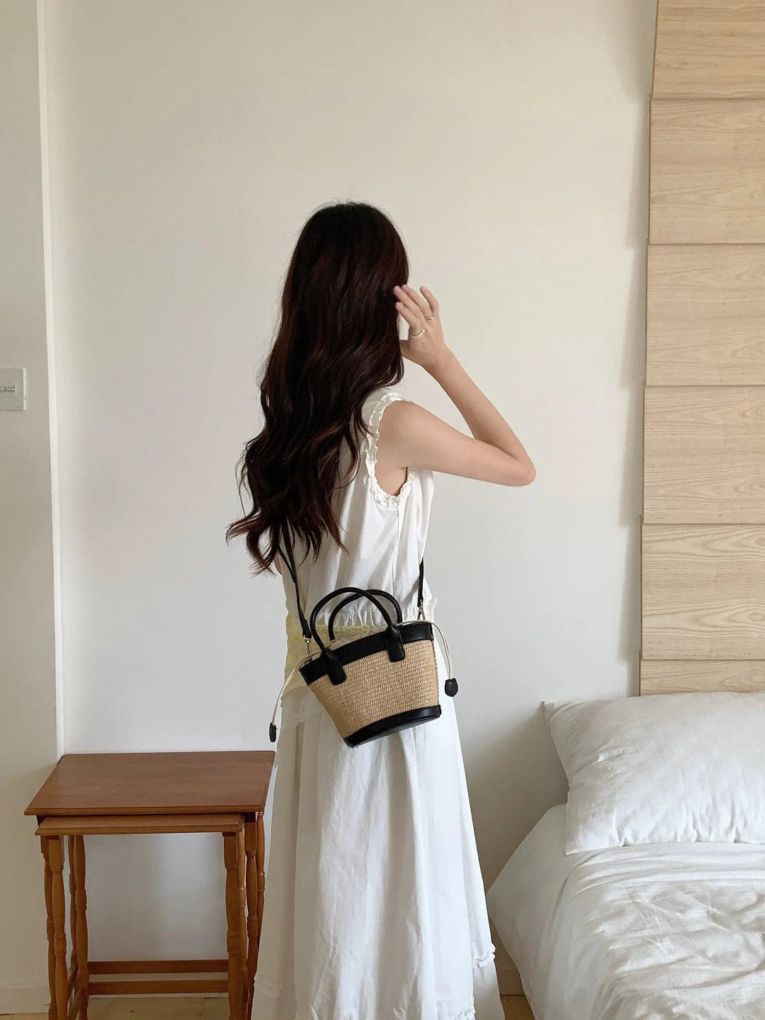 An image of a TF7025 Quilted Crossbody Bag by Mirra Masa