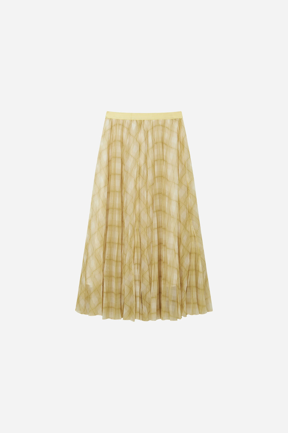 An image of a   10276 Checkered Pleated Skirt by  Mirra Masa