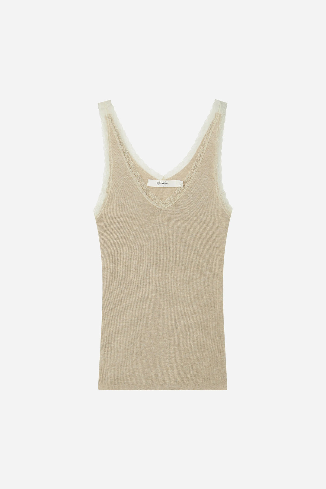 An image of a   10696 Lace-Trim V-Neck Camisole by  Mirra Masa