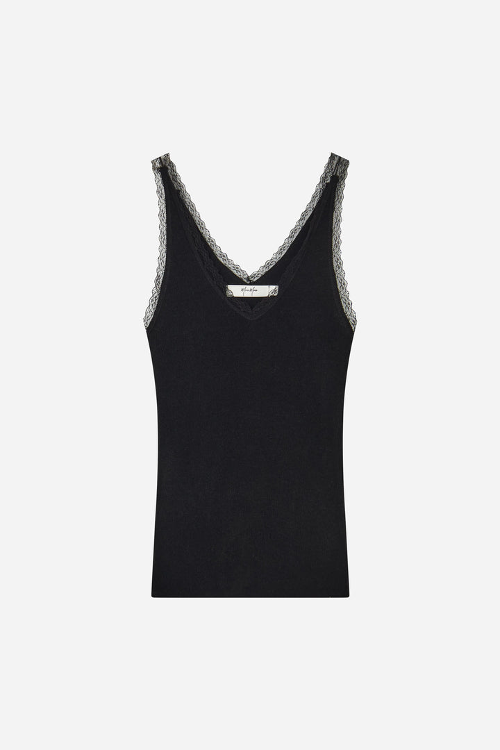 An image of a   10696 Lace-Trim V-Neck Camisole by  Mirra Masa