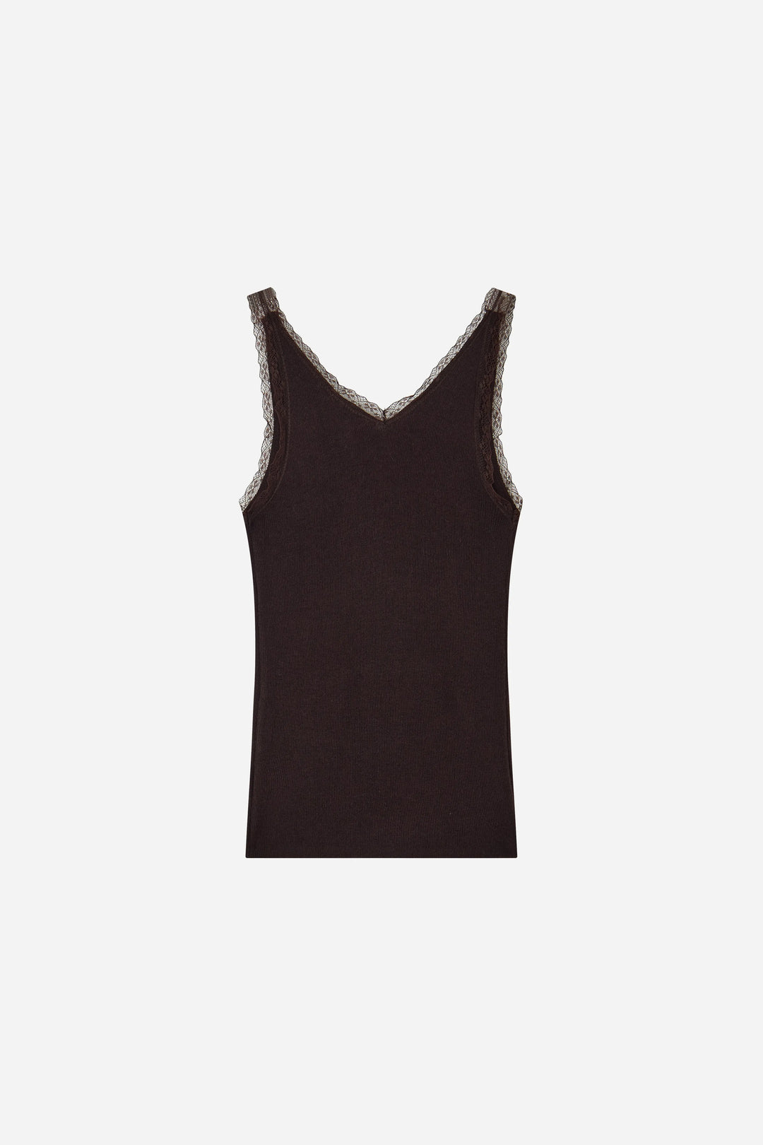 An image of a   10696 Lace-Trim V-Neck Camisole by  Mirra Masa