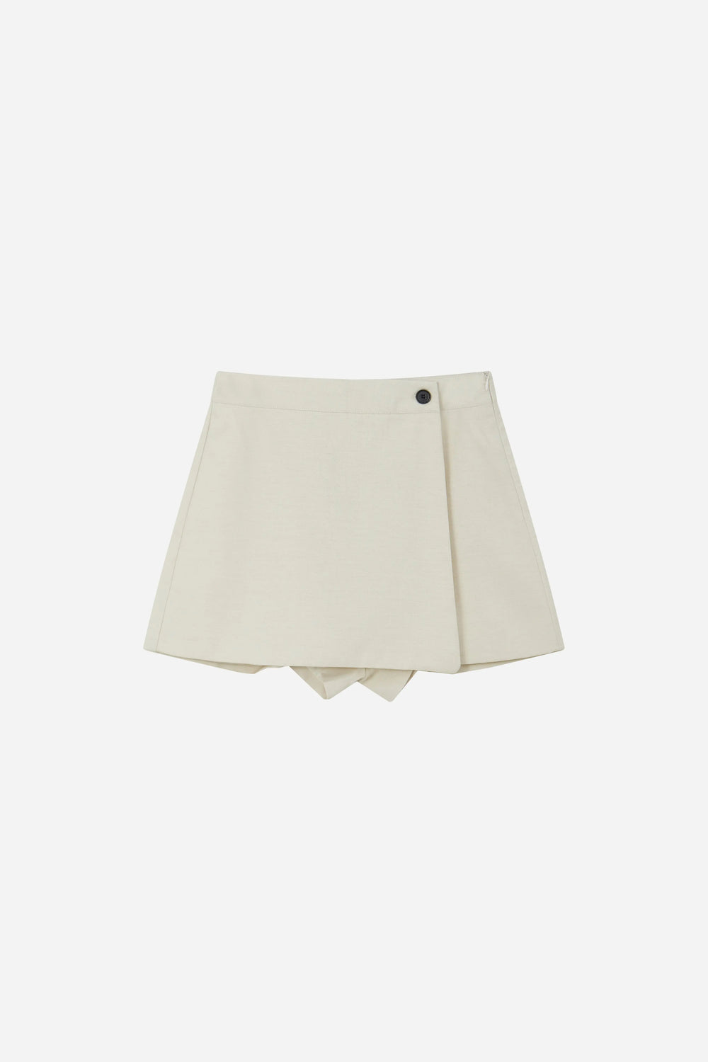 An image of a   10996 Asymmetric Button-Wrap Skirt by  Mirra Masa