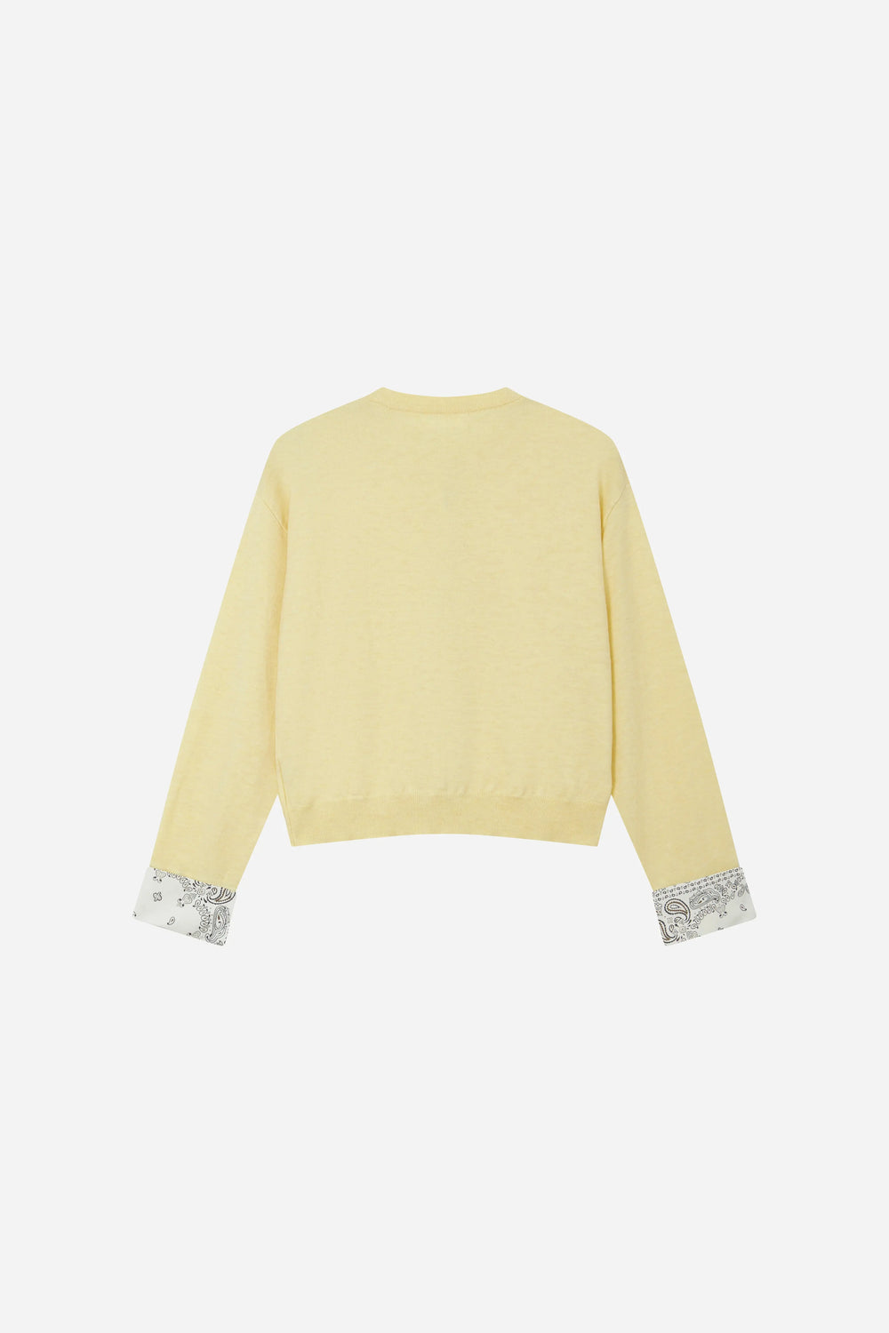 An image of a   11010 Contrast Cuff Cardigan by  Mirra Masa