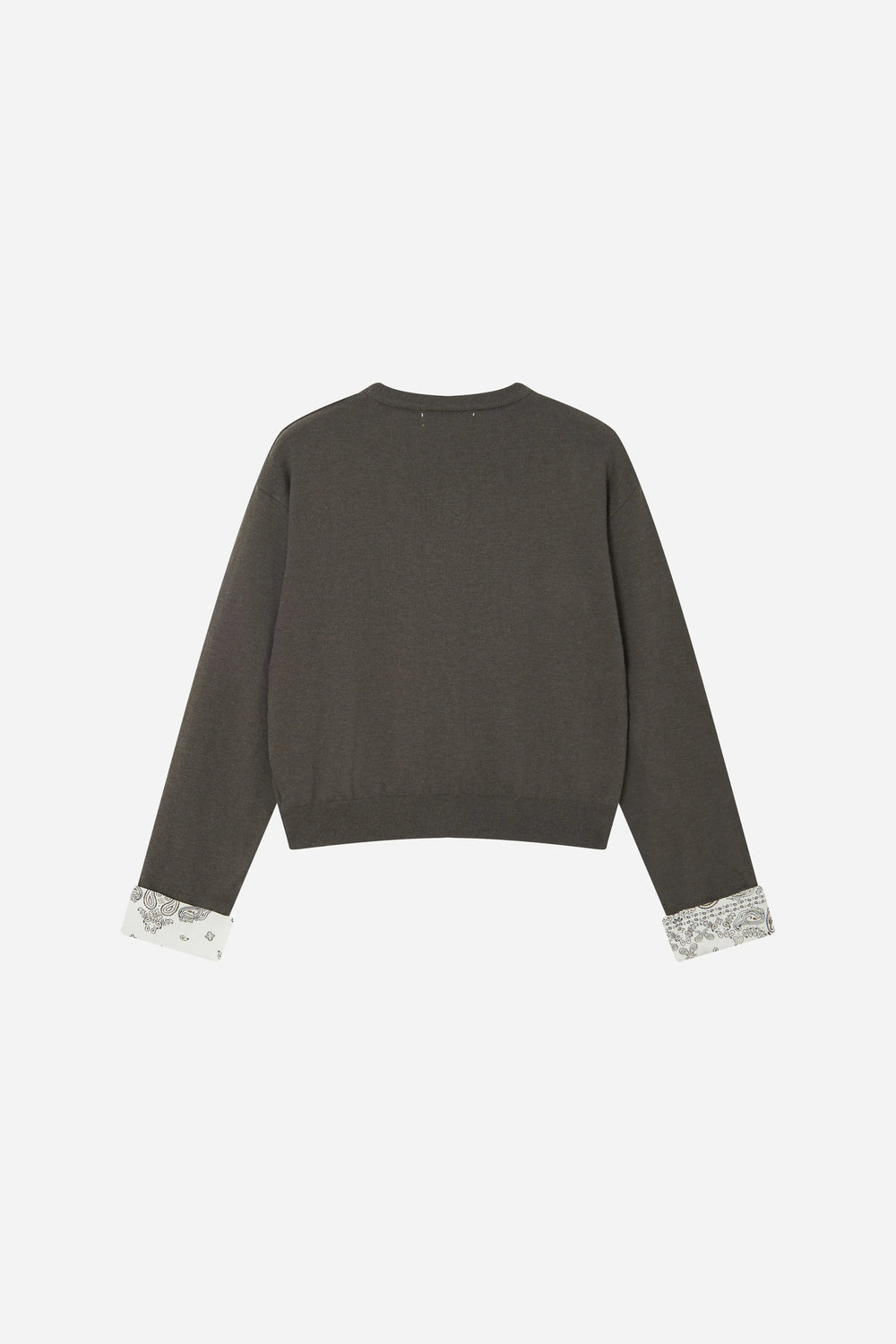 An image of a   11010 Contrast Cuff Cardigan by  Mirra Masa