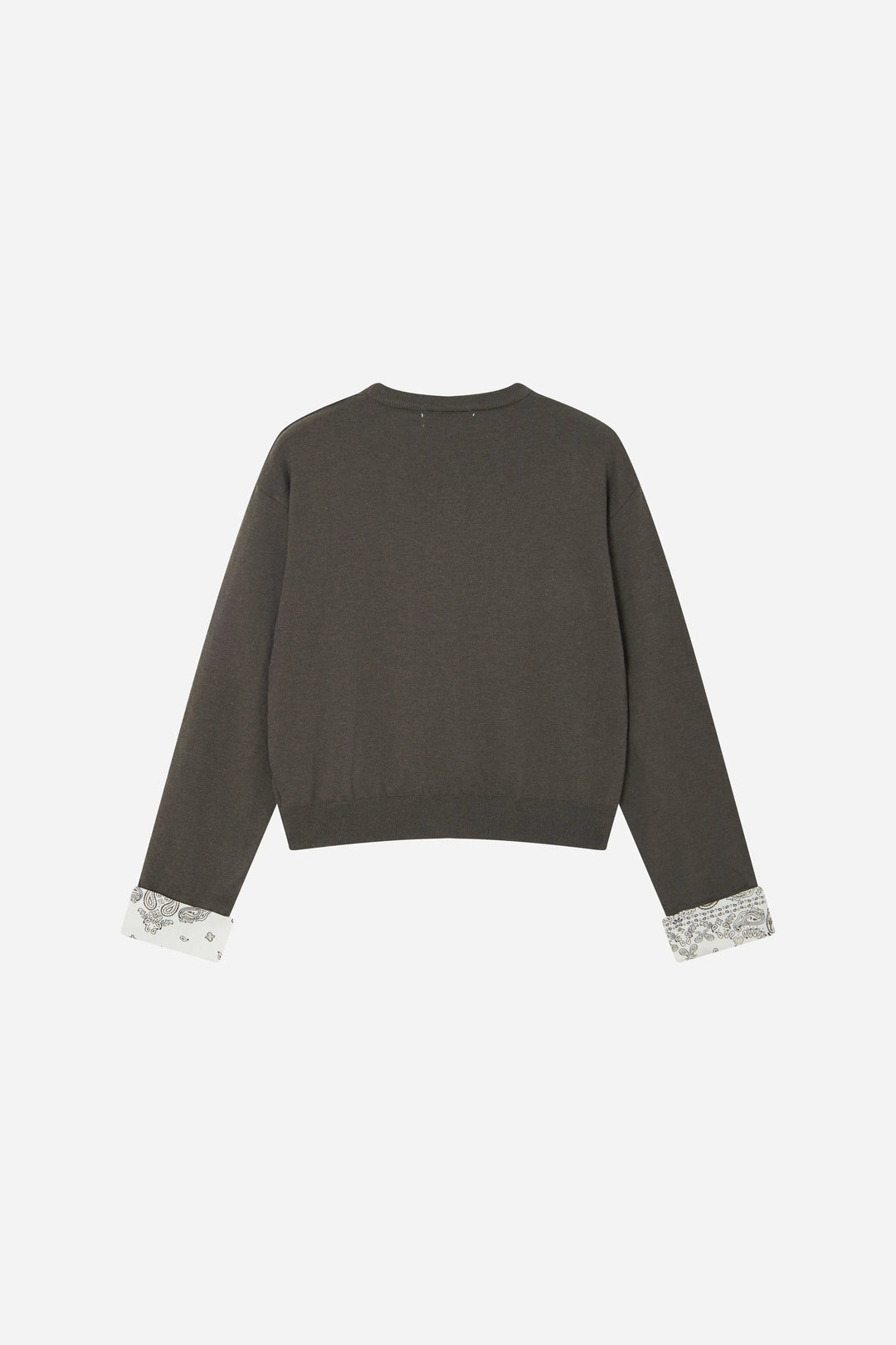 An image of a   11010 Contrast Cuff Cardigan by  Mirra Masa