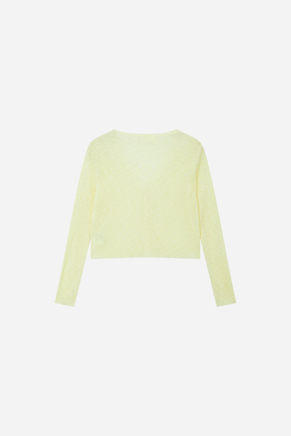 An image of a   11030 Ribbed V-Neck Cardigan by  Mirra Masa