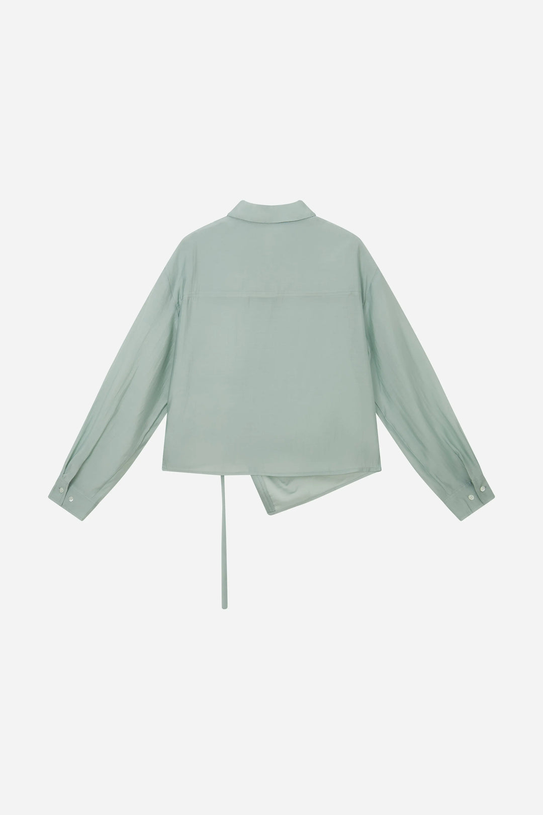 An image of a   11044 Side-Tie Button-Down Shirt by  Mirra Masa