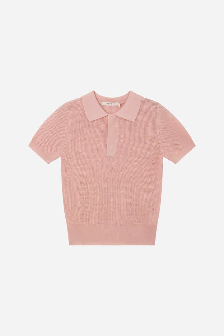 An image of a   11113 Short Sleeve Knit Polo by  Mirra Masa