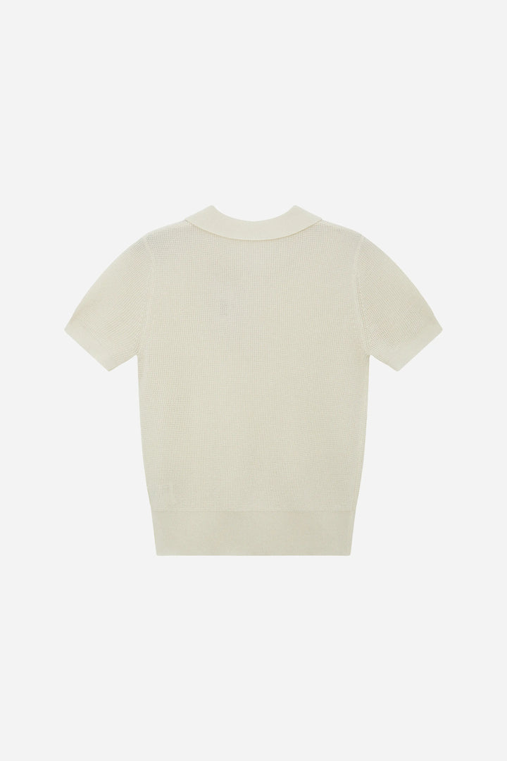 An image of a   11113 Short Sleeve Knit Polo by  Mirra Masa