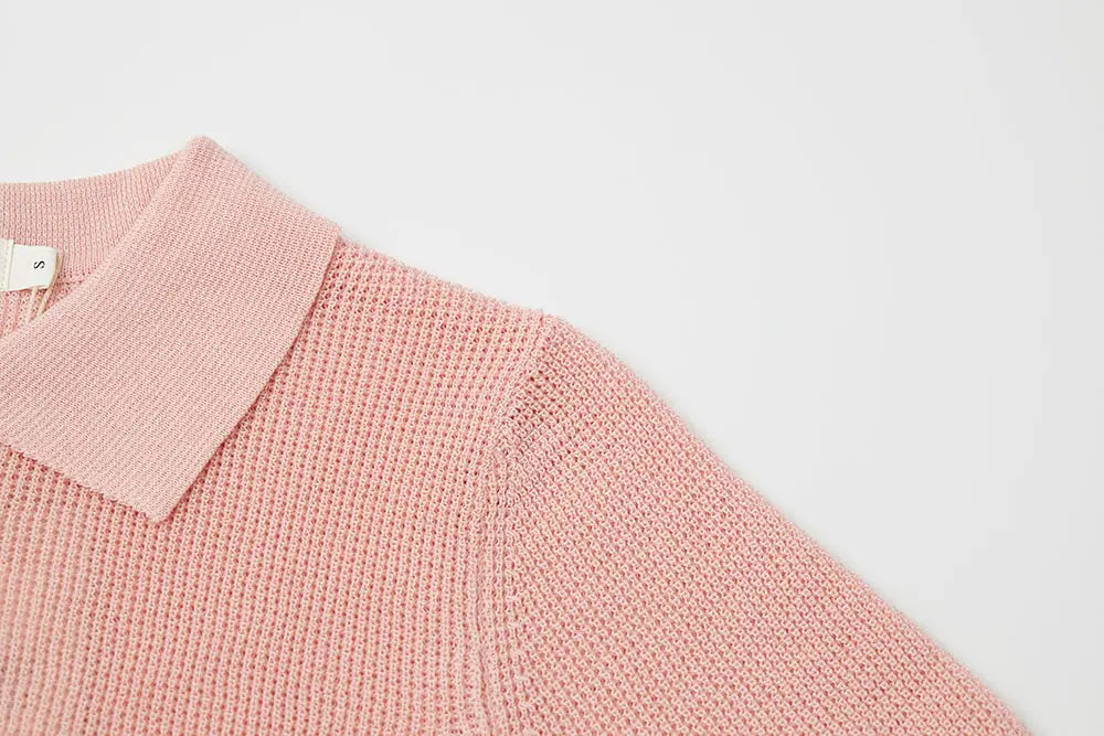 An image of a   11113 Short Sleeve Knit Polo by  Mirra Masa