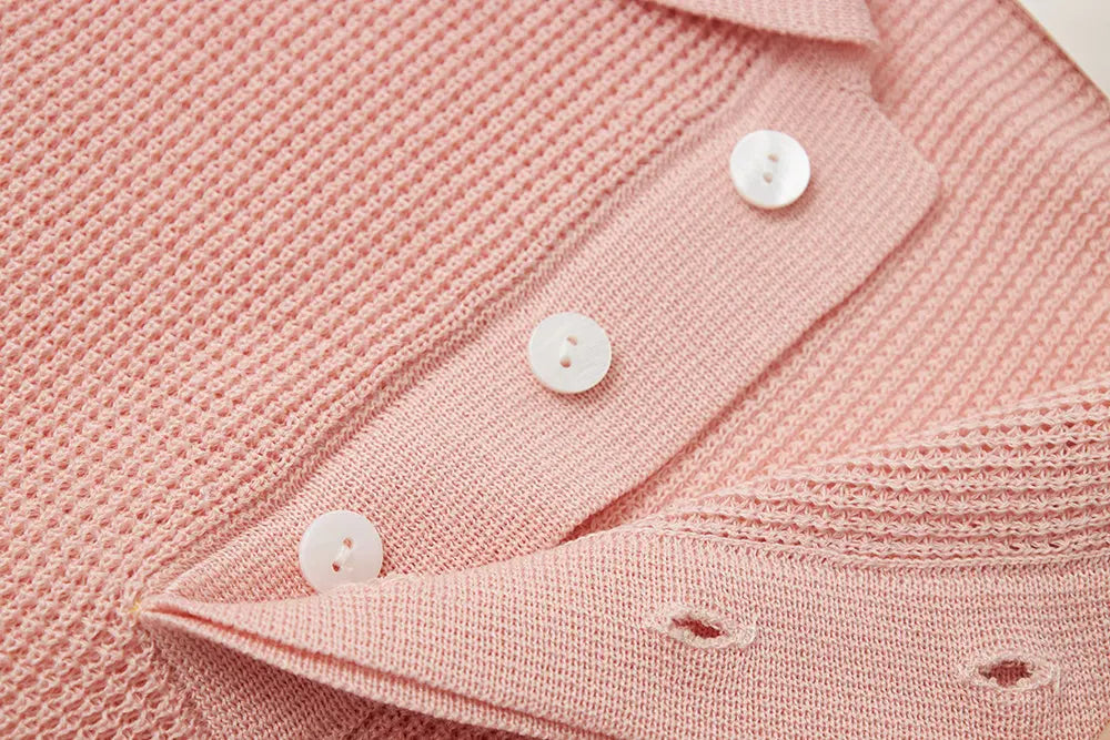 An image of a   11113 Short Sleeve Knit Polo by  Mirra Masa