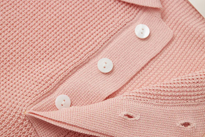 An image of a   11113 Short Sleeve Knit Polo by  Mirra Masa