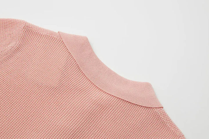 An image of a   11113 Short Sleeve Knit Polo by  Mirra Masa