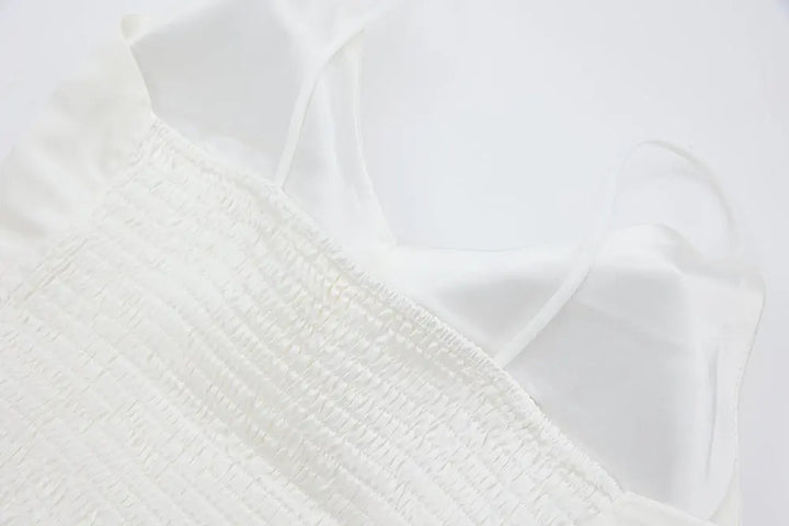 An image of a   11152 Structured Satin Camisole by  Mirra Masa