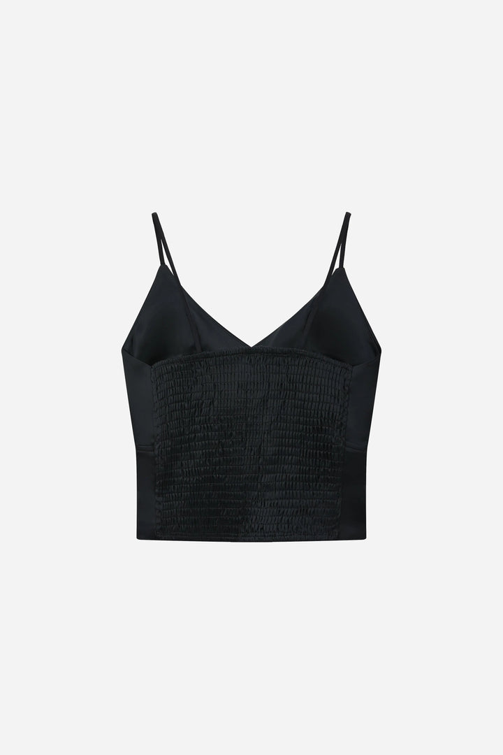 An image of a   11152 Structured Satin Camisole by  Mirra Masa
