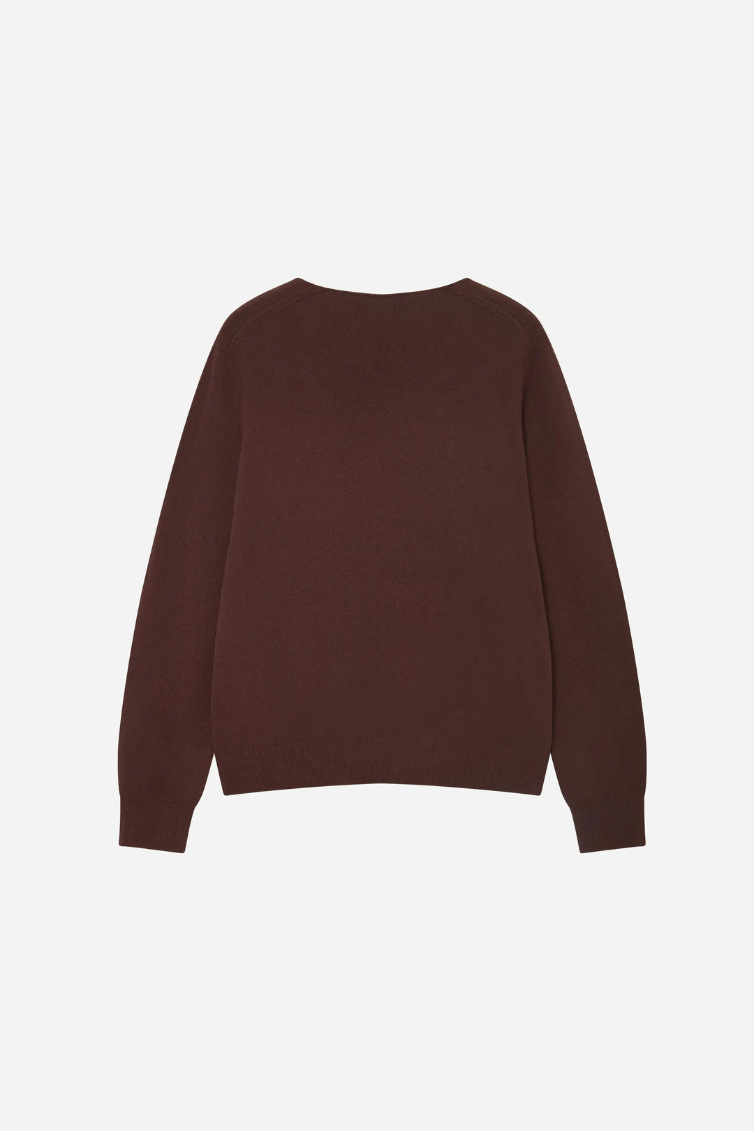 An image of a   11175 Essential Long Sleeve V-Neck Knit Top by  Mirra Masa