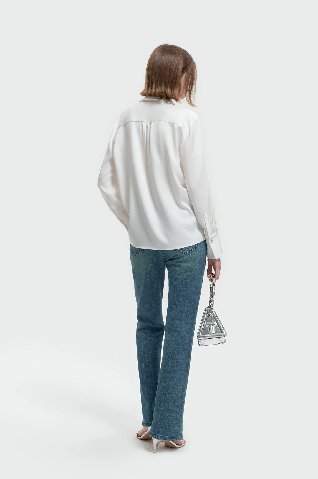 An image of a   11222 The Parisian Silk-Touch Shirt by  Mirra Masa