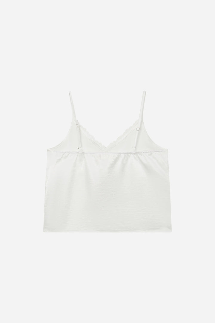 An image of a   11223 Lace Trim Camisole Top by  Mirra Masa