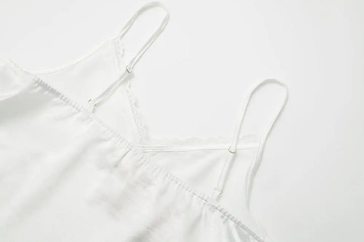 An image of a   11223 Lace Trim Camisole Top by  Mirra Masa