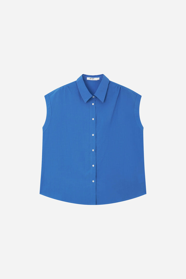 An image of a   11250 Collared Shell Blouse by  Mirra Masa