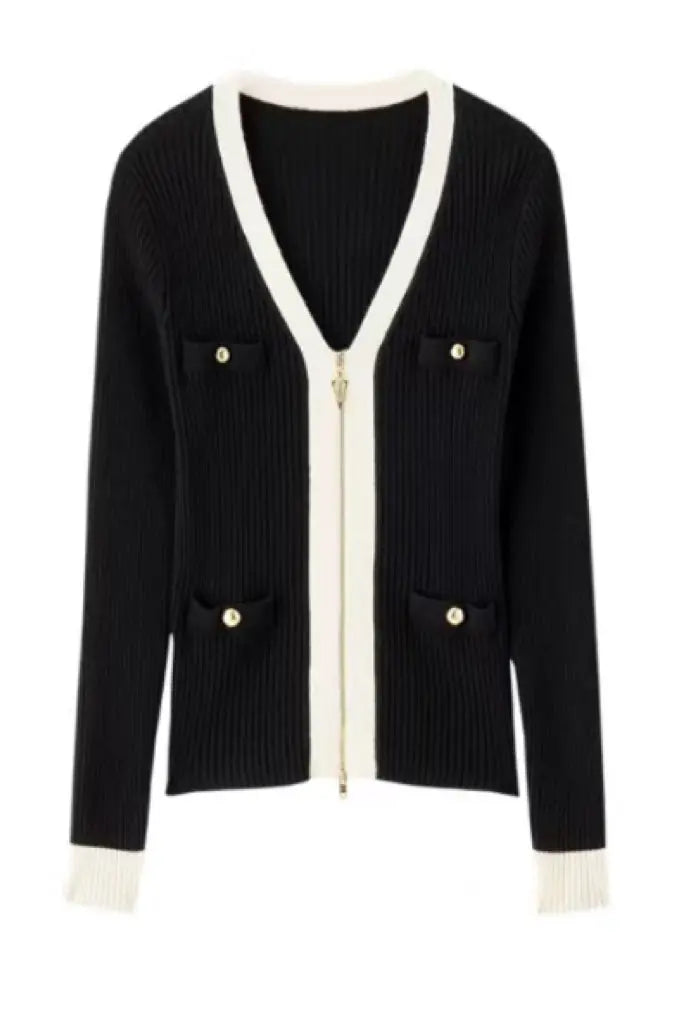 An image of a   11270 Luxe Merino Wool Cardigan by  Mirra Masa