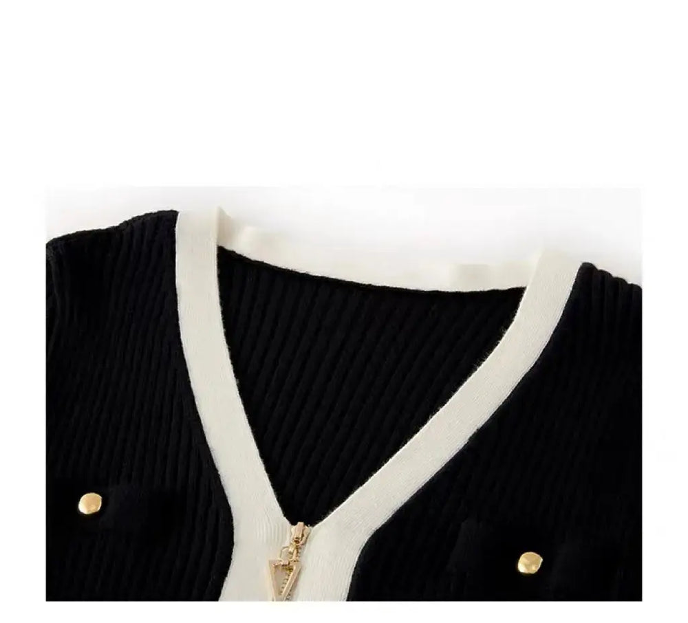 An image of a   11270 Luxe Merino Wool Cardigan by  Mirra Masa