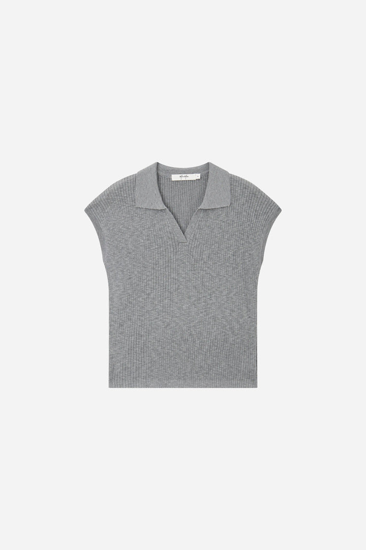 An image of a   11338 Everyday Ribbed V-Neck One Size by  Mirra Masa