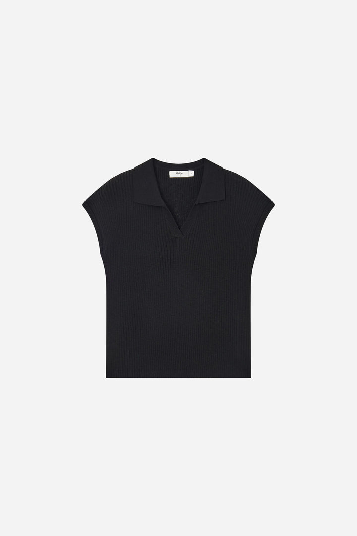 An image of a   11338 Everyday Ribbed V-Neck One Size by  Mirra Masa