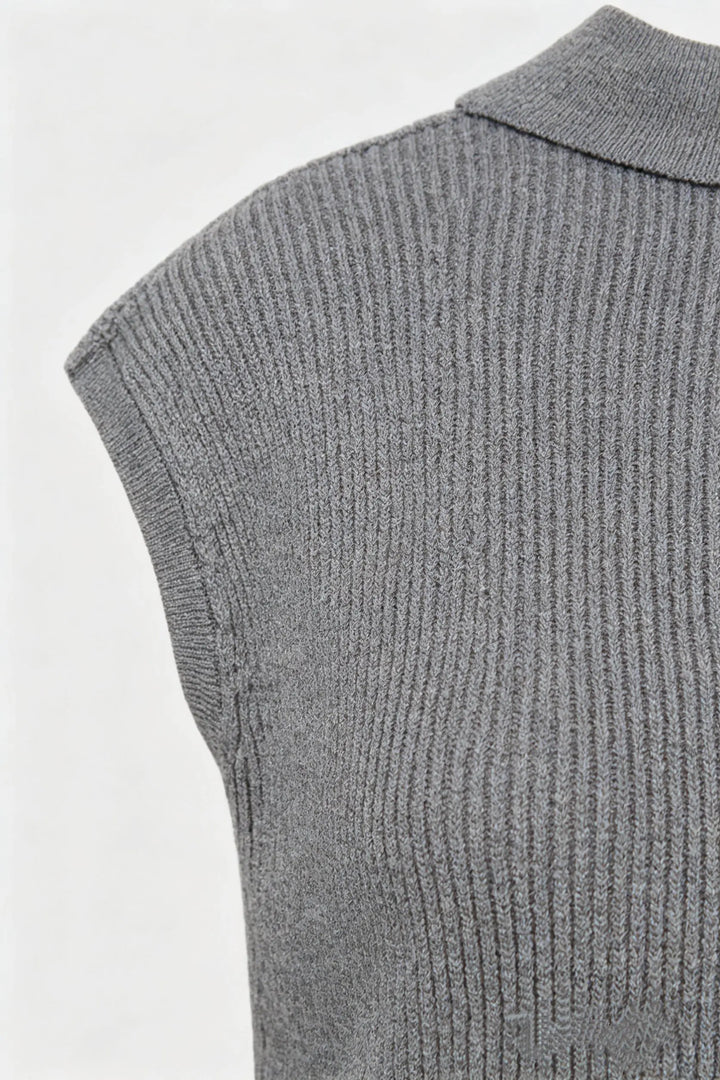 An image of a   11338 Everyday Ribbed V-Neck One Size by  Mirra Masa