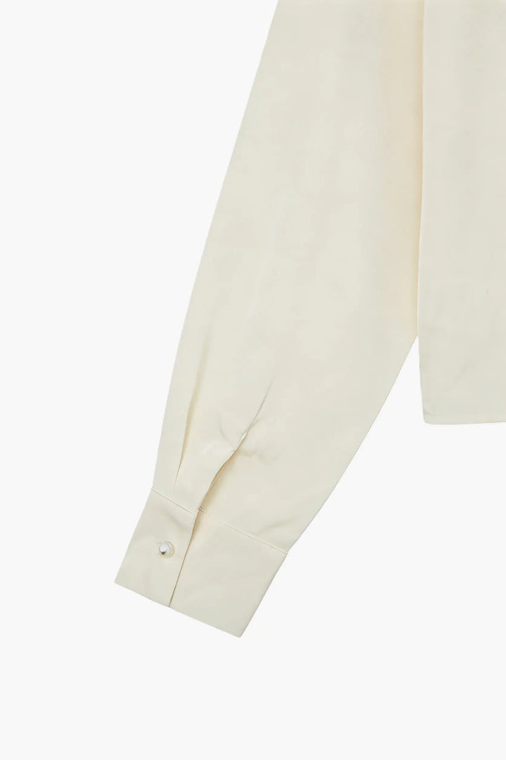An image of a   11382 Collared Wrap Blouse by  Mirra Masa