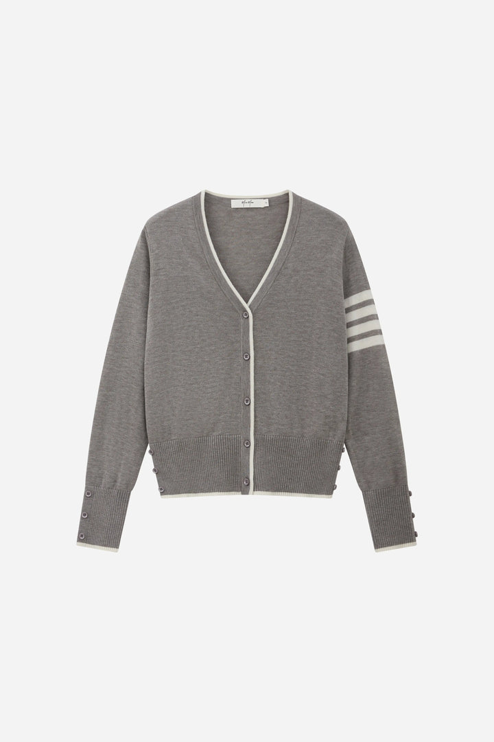 An image of a   11404 Cozy Wool Blend Layering Cardigan by  Mirra Masa