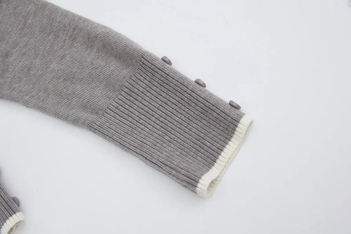 An image of a   11404 Cozy Wool Blend Layering Cardigan by  Mirra Masa