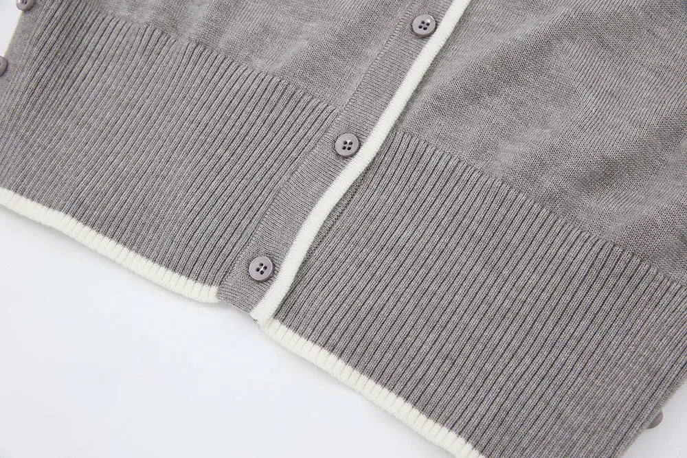 An image of a   11404 Cozy Wool Blend Layering Cardigan by  Mirra Masa