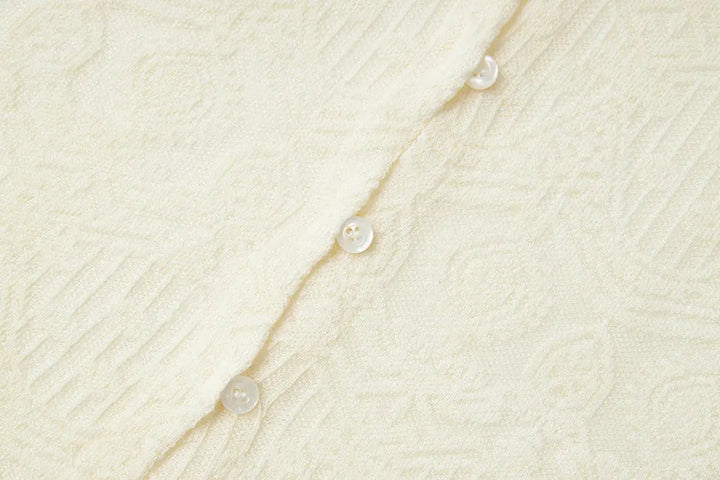 An image of a   11415 Lace Trim V-Neck Lyocell Blouse by  Mirra Masa