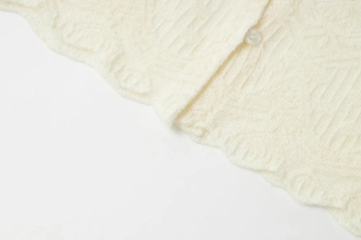 An image of a   11415 Lace Trim V-Neck Lyocell Blouse by  Mirra Masa