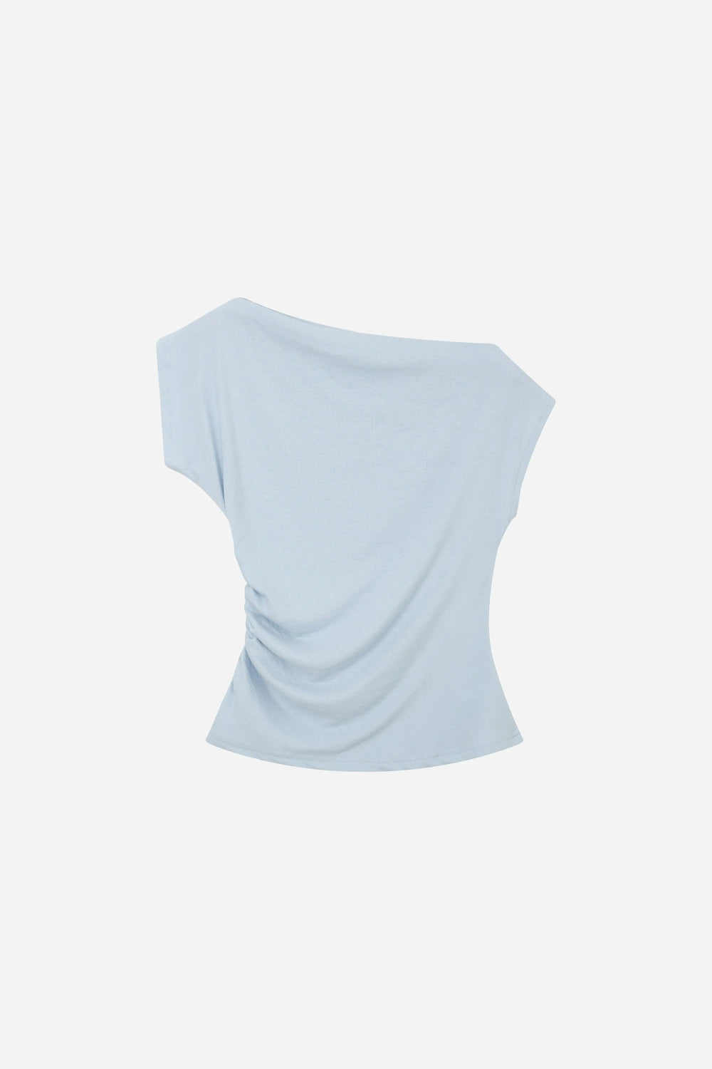 An image of a   11491 Ruched Cap Sleeve Top by  Mirra Masa