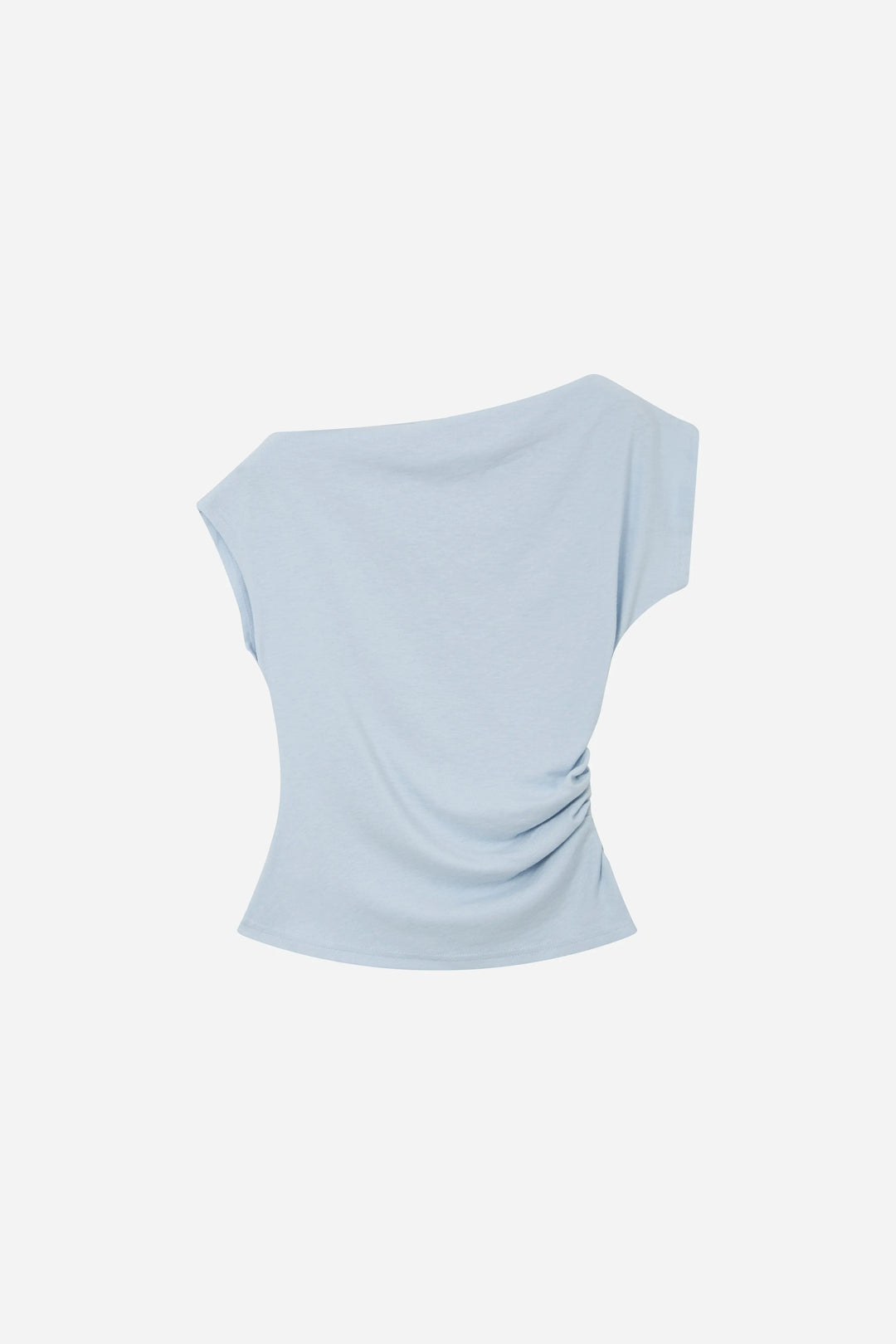 An image of a   11491 Ruched Cap Sleeve Top by  Mirra Masa