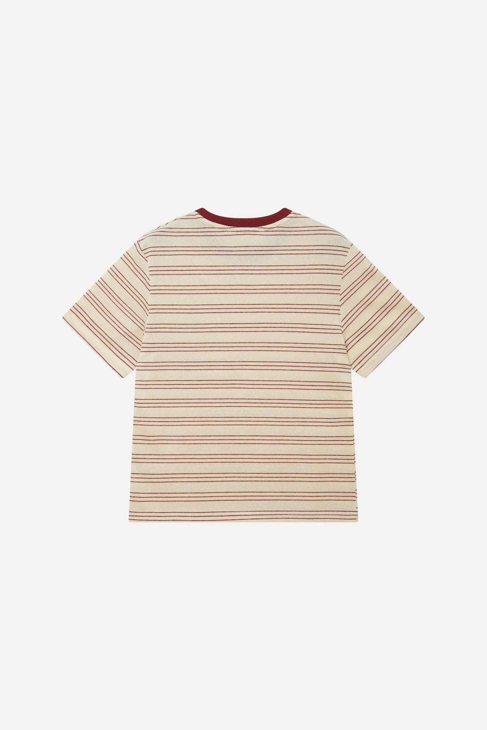 An image of a   11559 Striped Cotton Blend Ringer Tee by  Mirra Masa