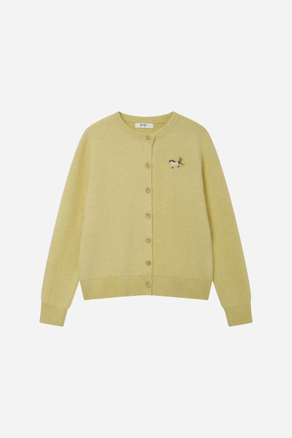 An image of a   11594 Round Neck Button Down Cardigan by  Mirra Masa