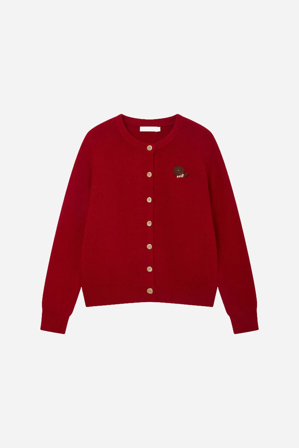 An image of a   11594 Round Neck Button Down Cardigan by  Mirra Masa