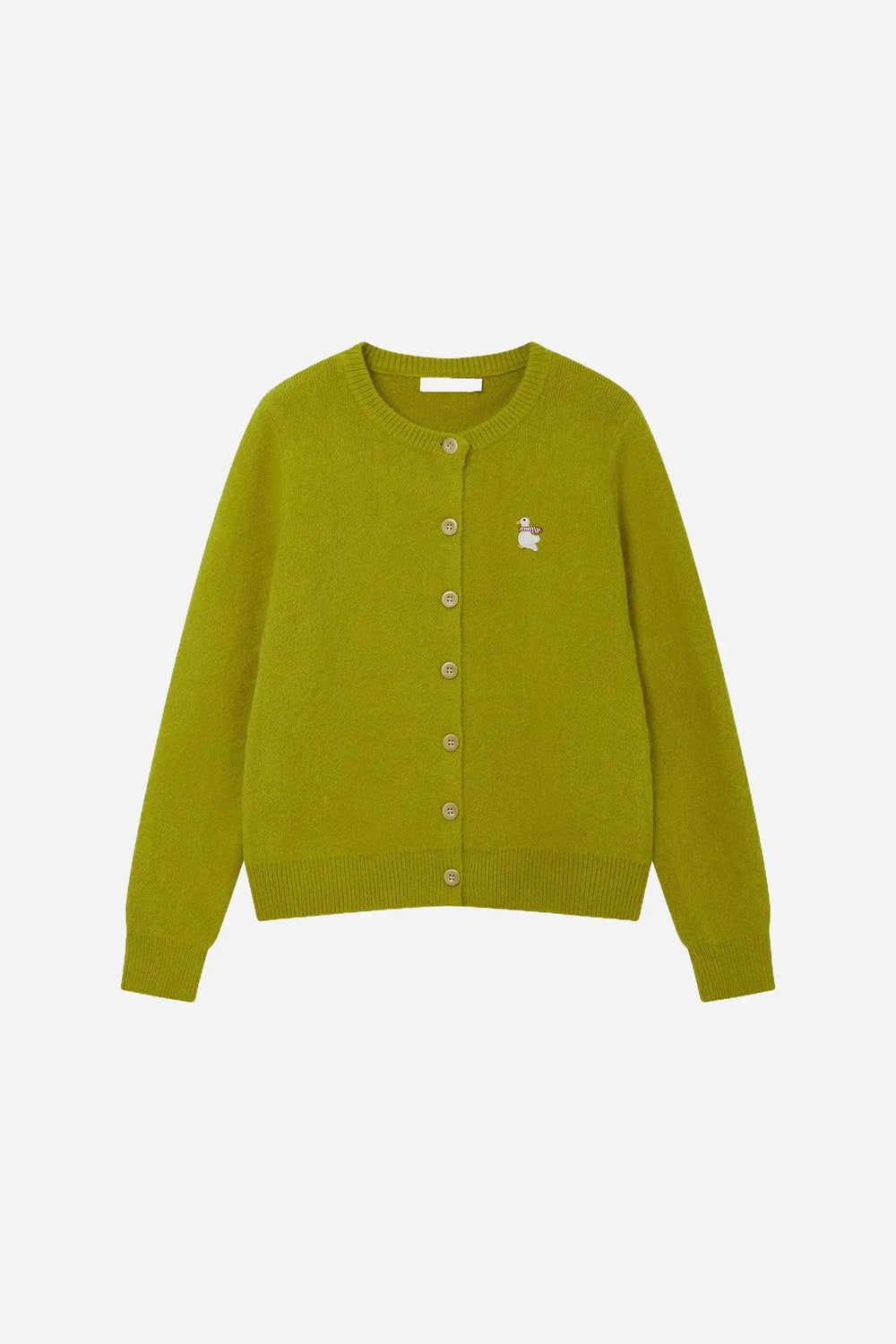 An image of a   11594 Round Neck Button Down Cardigan by  Mirra Masa