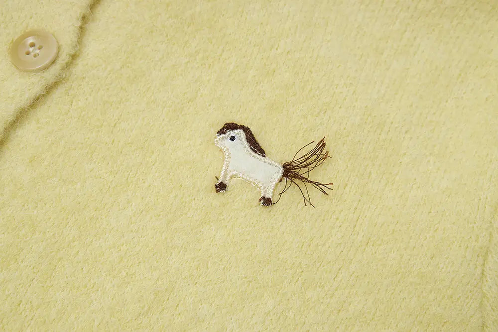 An image of a   11594 Round Neck Button Down Cardigan by  Mirra Masa