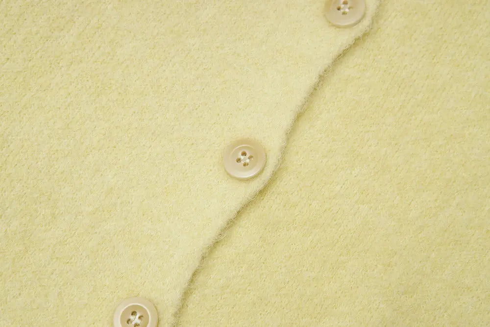 An image of a   11594 Round Neck Button Down Cardigan by  Mirra Masa