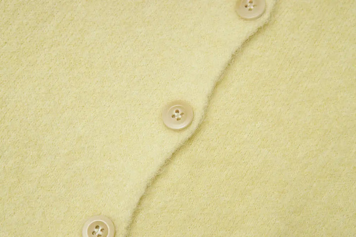 An image of a   11594 Round Neck Button Down Cardigan by  Mirra Masa