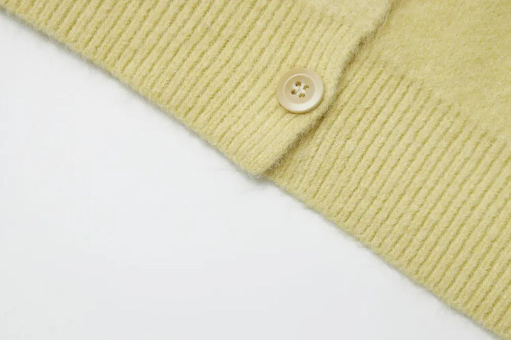 An image of a   11594 Round Neck Button Down Cardigan by  Mirra Masa