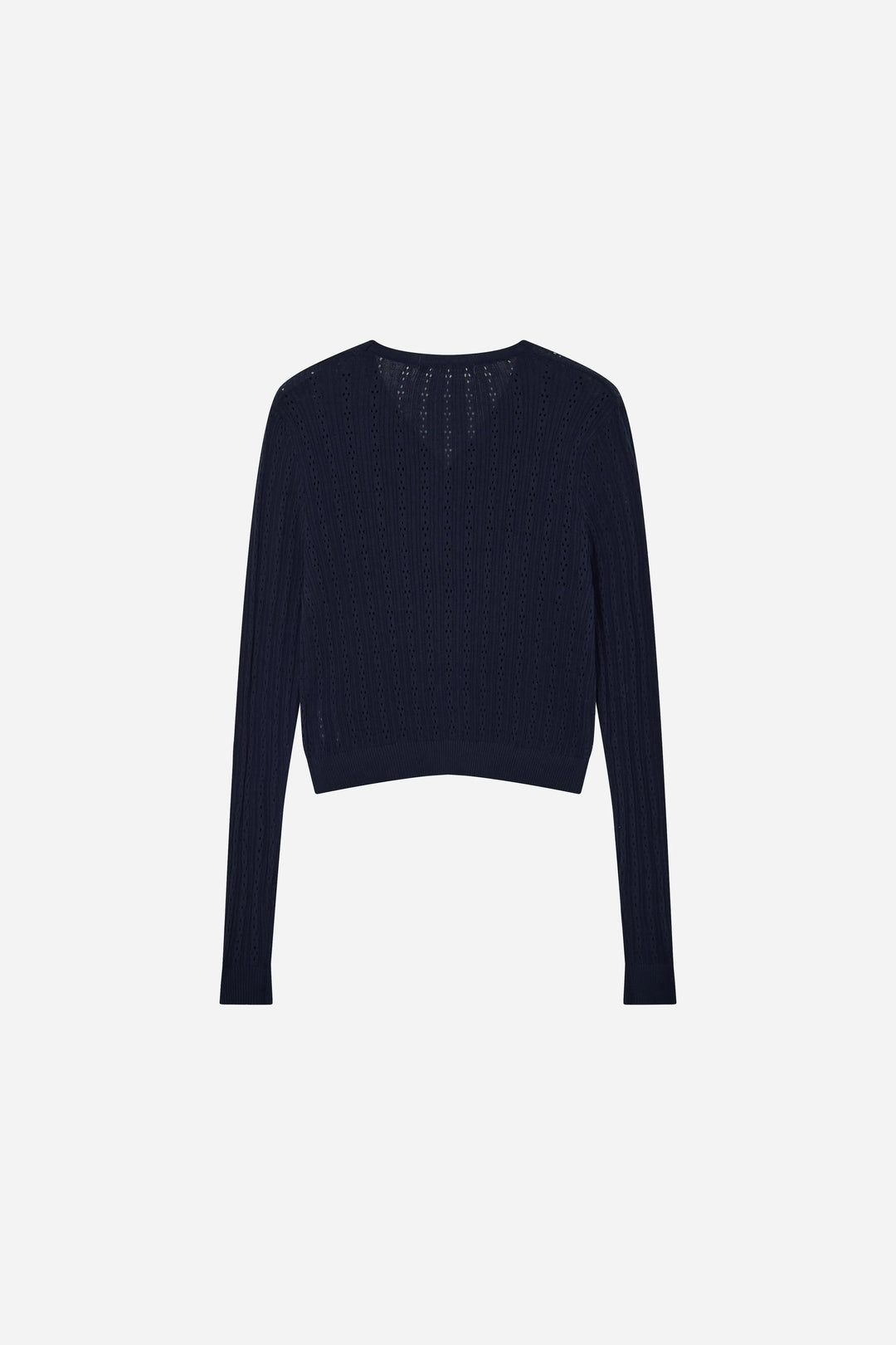 An image of a   11649 Pointelle Knit Cardigan by  Mirra Masa