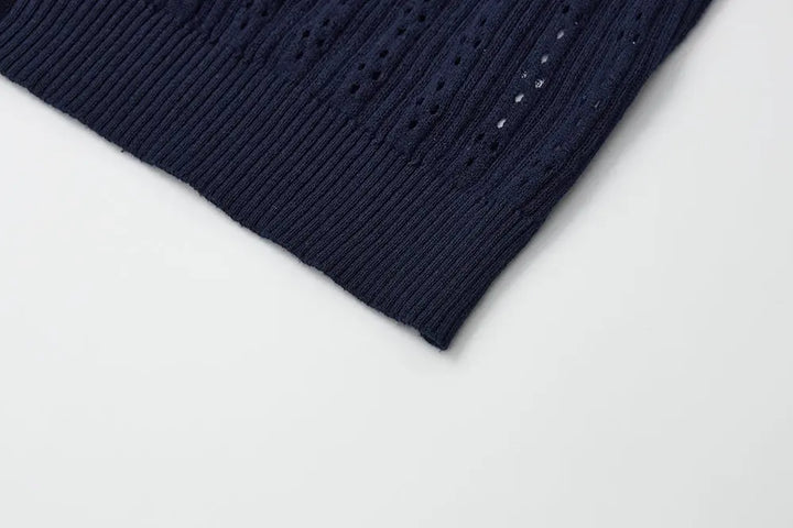 An image of a   11649 Pointelle Knit Cardigan by  Mirra Masa