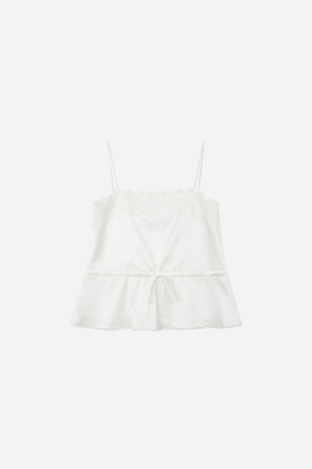 An image of a   11654 Lace-Trim Peplum Cami by  Mirra Masa