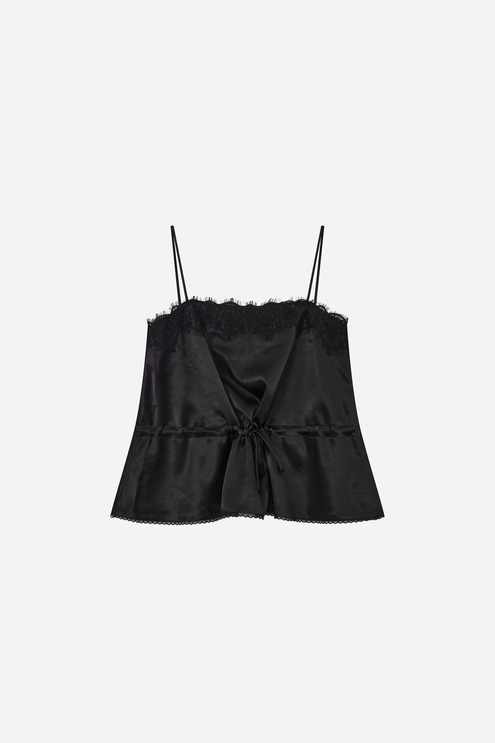 An image of a   11654 Lace-Trim Peplum Cami by  Mirra Masa