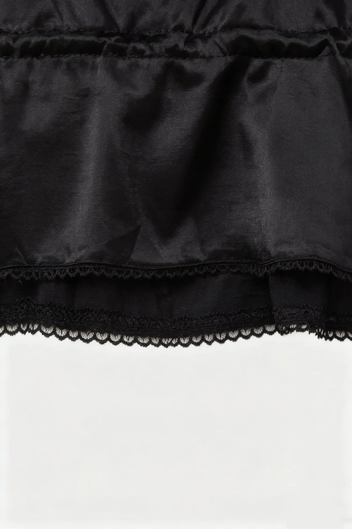 An image of a   11654 Lace-Trim Peplum Cami by  Mirra Masa